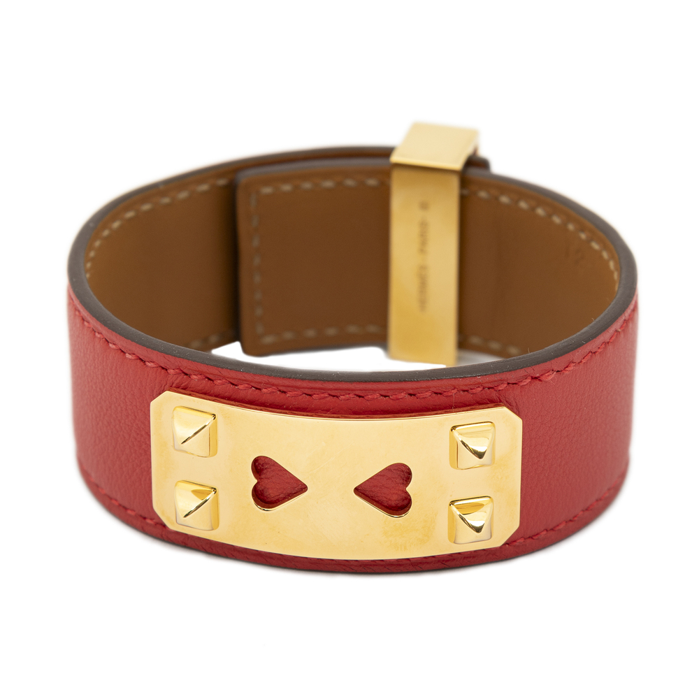 Hermes As De Coeur Collier de Chien Bracelet T2